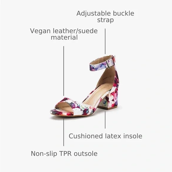 Dream Pairs Multicolor Floral Sandals - Picture 10 of 10